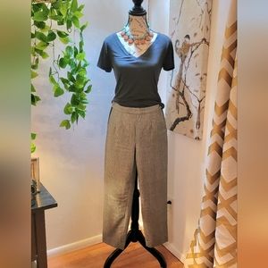 J Crew Glenn Plaid Martie Cropped Tuxedo Trousers Size 2